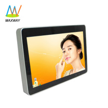 Front tempered glass slim type lcd advertising player 12 inch